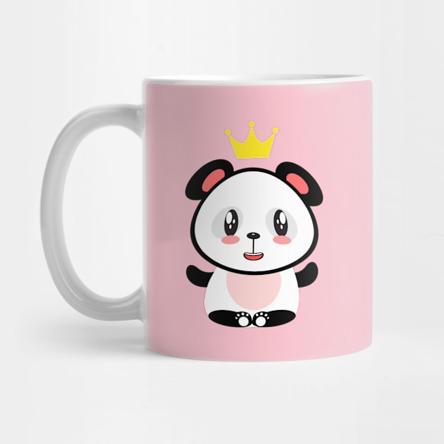 panda king kawaii style by Abdydesigns